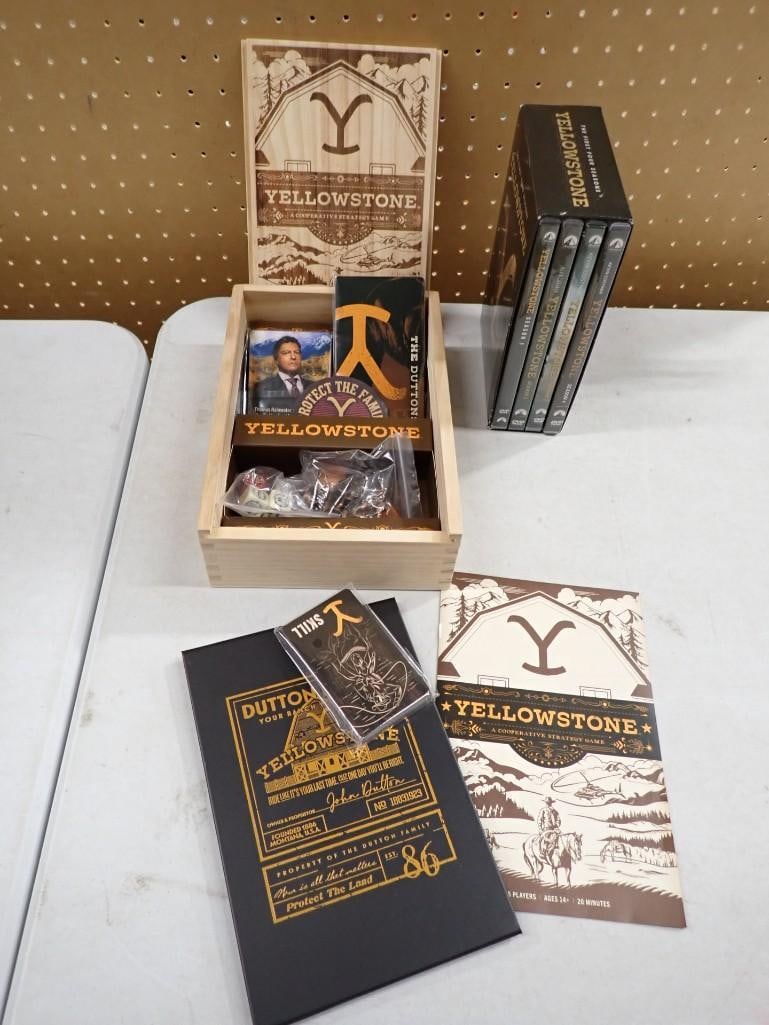Yellowstone Game and DVD Set: Yellowstone Game and DVD Set Condition: game is unchecked for completeness All pictures are considered part of the description and should be examined carefully by bidders. Live Auctioneers