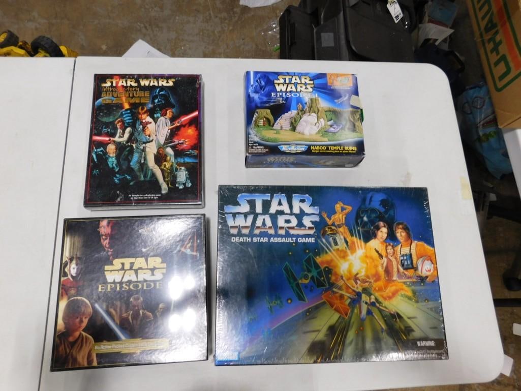Star Wars Toy Lot including New in Package Adventure Game, Death Star Assault Game, Micro Machines (1 of 4)