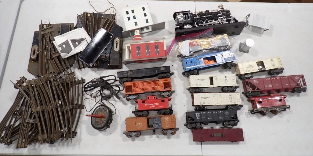 Large Lot of assorted Model Trains, Track, etc. including Vintage Lionel, O Scale etc. (1 of 12)