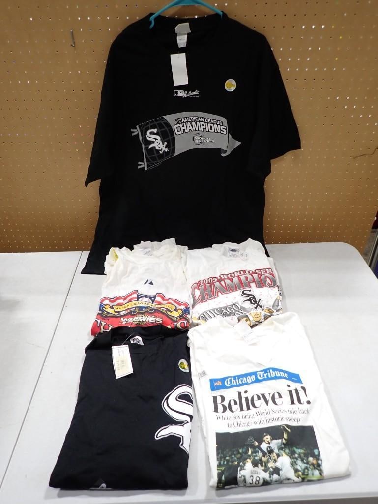 Chicago White Sox T-Shirt Lot including 2005 World Series Champions, some with Tags (1 of 7)