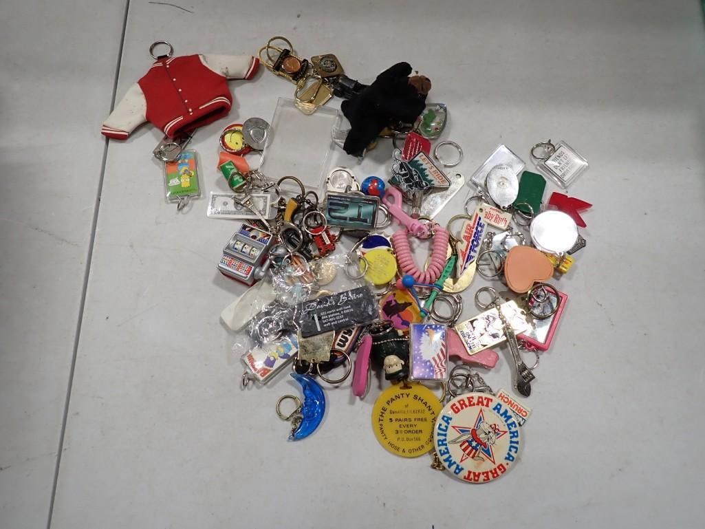 Assorted Key Chain Lot including Slot Machine, Jacket, Advertising, Vintage, etc (1 of 7)