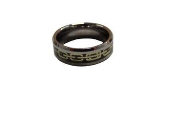 Tungsten Carbide Open Link Wedding Band Ring Size 11