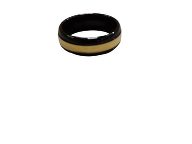 Spikes Swiss Two Tone Tungsten Carbide Wedding Band Ring Size 11