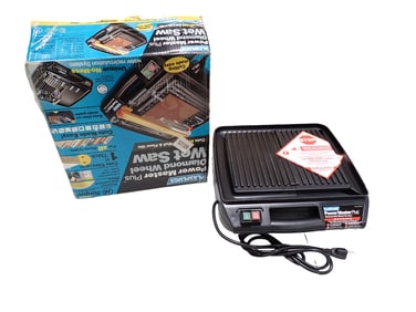 Plasplugs Power Master Plus Diamond Wet Wheel Tile Saw in Original Box