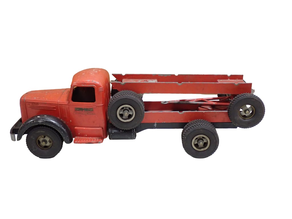 Vintage Smith Miller Mack Truck and Trailer: Vintage Smith Miller Mack Truck and Trailer All pictures are considered part of the description and should be examined carefully by bidders. Live Auctioneers is now offering Live Shipping through them