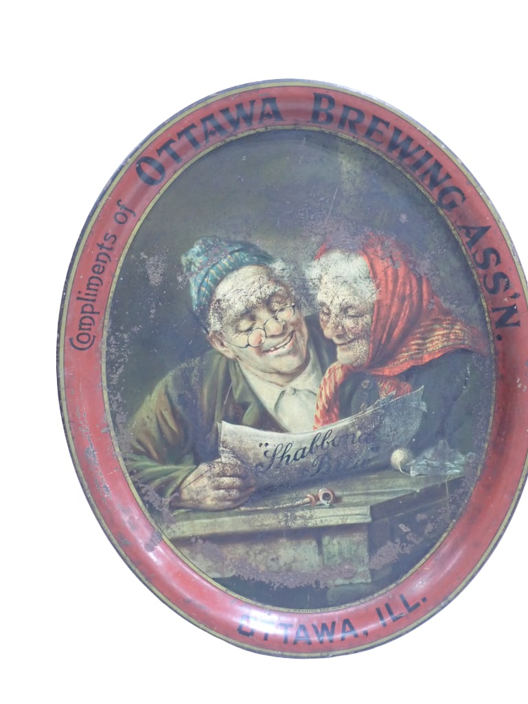 Pre Prohibition Ottawa Brewing Advertising Tray: Pre Prohibition Ottawa Brewing Advertising Tray All pictures are considered part of the description and should be examined carefully by bidders. Live Auctioneers is now offering Live Shipping through 