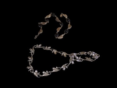 Vintage Danecraft Sterling Silver Necklace and Bracelet, and another Sterling Silver Necklace