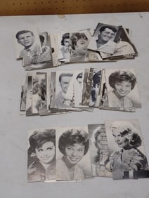 Lot of over 75 Vintage Arcade Cards including Frank Sinatra, Diana Ross, etc