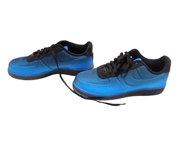 Pair of Blue Nike Air Jordan Gym Shoes Size 13