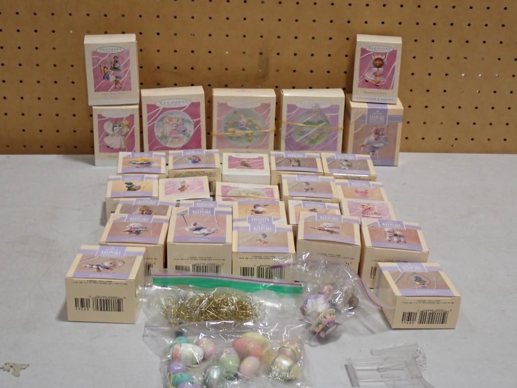 Large Lot of Hallmark Keepsake Ornaments including Mostly Easter (1 of 6)