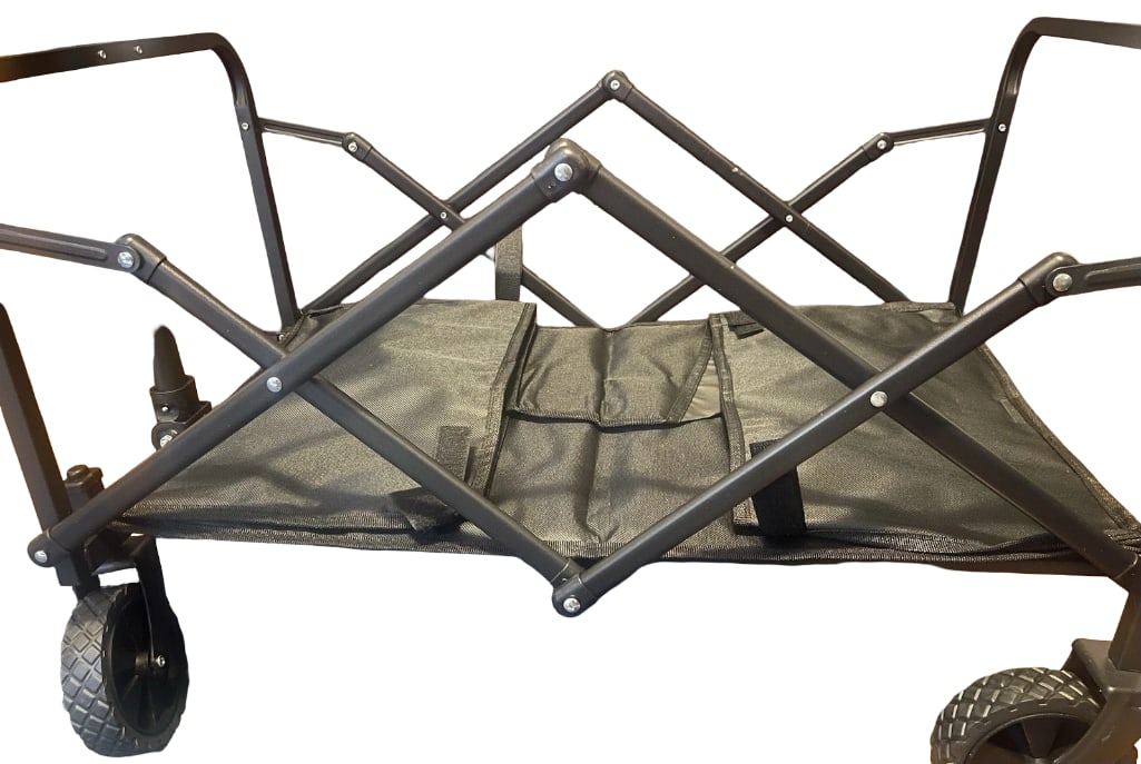 Folding Black Wagon / Cart ZK-RST5 Light Duty Collapsible: Folding Black Wagon / Cart ZK-RST5 Light Duty Collapsible - should look similar to the first picture All pictures are considered part of the description and should be examined carefully by bidders. Li