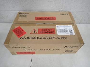 Case of 50 Poly Bubble Mailers Size #1