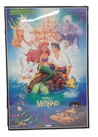 Framed Walt Disney Little Mermaid Poster with the Recalled Phallic Castle