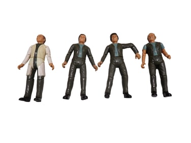 4 Vintage MASH Tristar 3.75" Action Figures from 1982 M.A.S.H. or M*A*S*H*