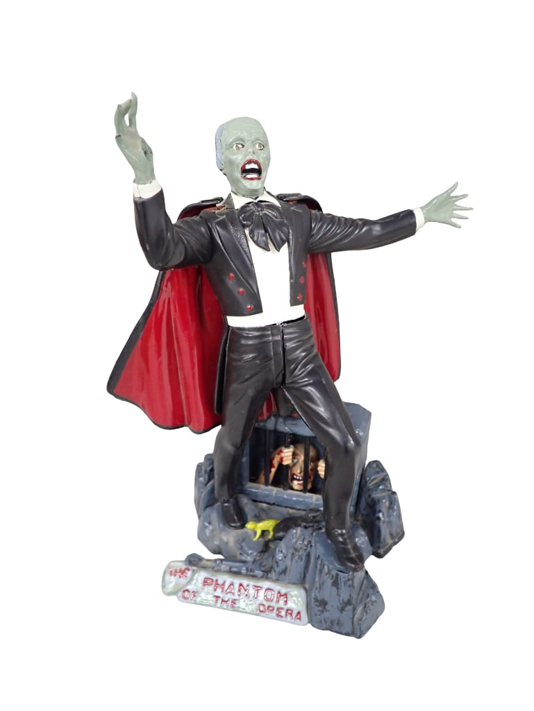 Phantom of the Opera Halloween Figure - roughly 8" tall: Phantom of the Opera Halloween Figure - roughly 8" tall All pictures are considered part of the description and should be examined carefully by bidders. Live Auctioneers is now offering Live Shipping 