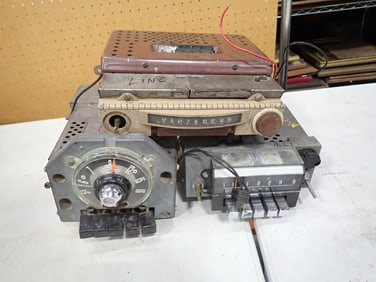 3 Vintage Car Radios for Parts or Repair
