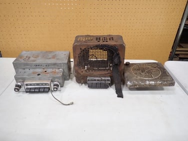 2 Vintage Car Radios for Parts or Repair