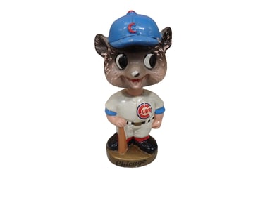 Vtg 1960s MLB Chicago Cubs Bobblehead or Nodder Chalkware