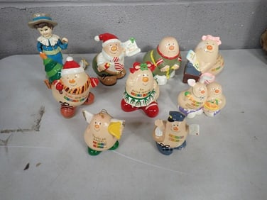 Vtg 1980s Human Beans Figurines, etc