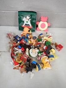 Lot of Christmas Ornaments incl Bears, Etc