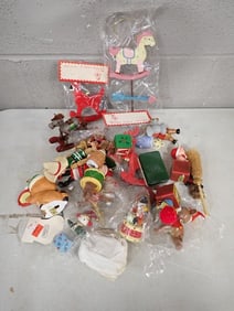 Lot of Christmas Ornaments incl Rocking Horse Ornaments, etc