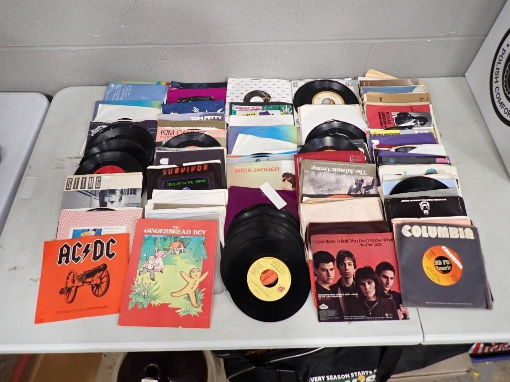 Vinyl Records 45 RPM incl AC/DC, Joan Jett and the Blackhearts, The Rolling Stones, (1 of 9)