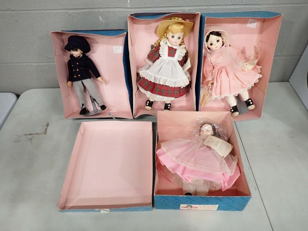 4 Madame Alexander Dolls incl Rebecca, McGuffey Ana, Beth, Laurie (1 of 9)