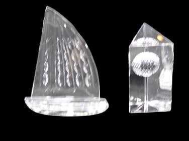 Waterford Crystal 2000 New Years Eve Times Square Ball and a Sailboat
