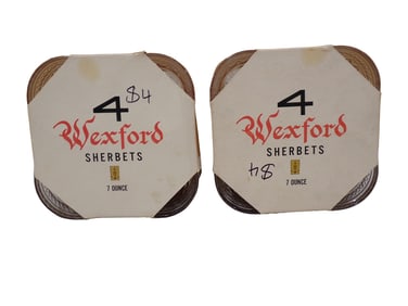Two 4 Packs of Vintage Anchor Hocking Wexford Sherbets 7oz in original packaging