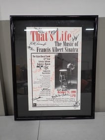 Framed That's Life Frank Sinatra Musical Community Theatre Autographed Print