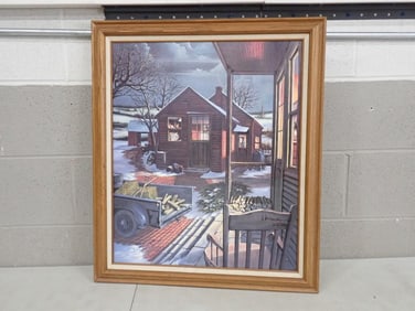 Framed H. Hargrove Numbered 609/750 Signed Print