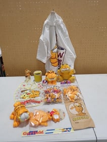 Garfield Lot including Plush, T-Shirt, Toys, Odie, Figures, etc.