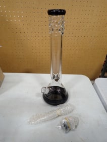 Glass water pipe for tobacco