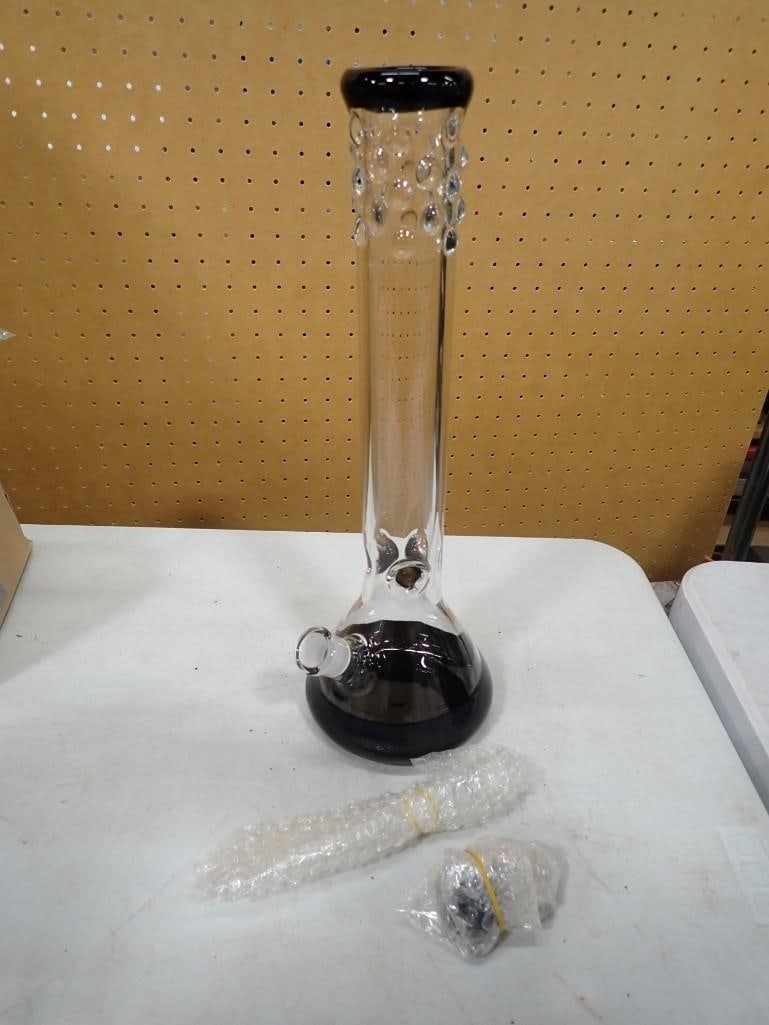 Glass water pipe for tobacco: Glass water pipe for tobacco All pictures are considered part of the description and should be examined carefully by bidders. Live Auctioneers is now offering Live Shipping through them. This is