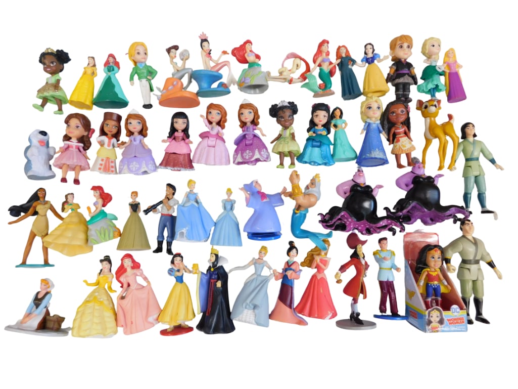 Disney Princess Little Kingdom, Sofia, & Mini Toddler Dolls, PVC Figures Big Lot: Large lot of Disney Little Kingdom, Sofia the First & Friends, Disney Little Toddler dolls, many Disney PVC figures. Clean, includes items shown. All pictures are considered part of the desc