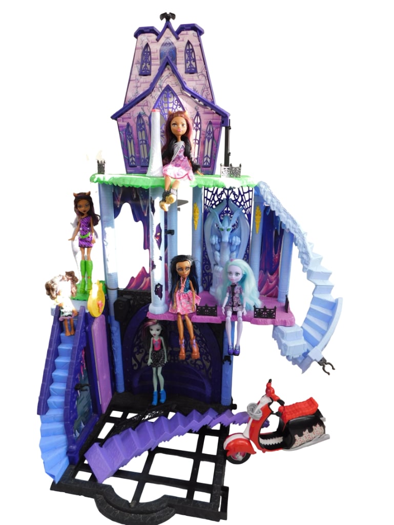 Monster High Freaky Fusion Catacombs Playset, MH Dolls, Scooter Lot (1 of 14)