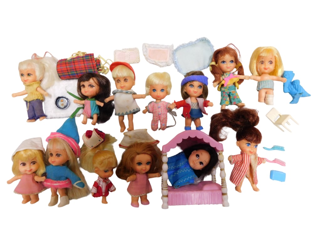 Vtg 1960s Little Kiddles, Storykins Dolls & Accessories Lot (1 of 7)