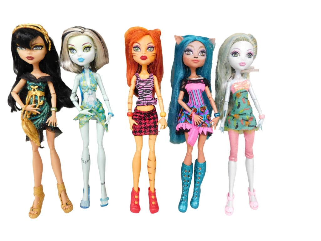 5 Monster High Frankie, Cleo, Lagoona, Torelei, Etc Dolls Lot (1 of 7)