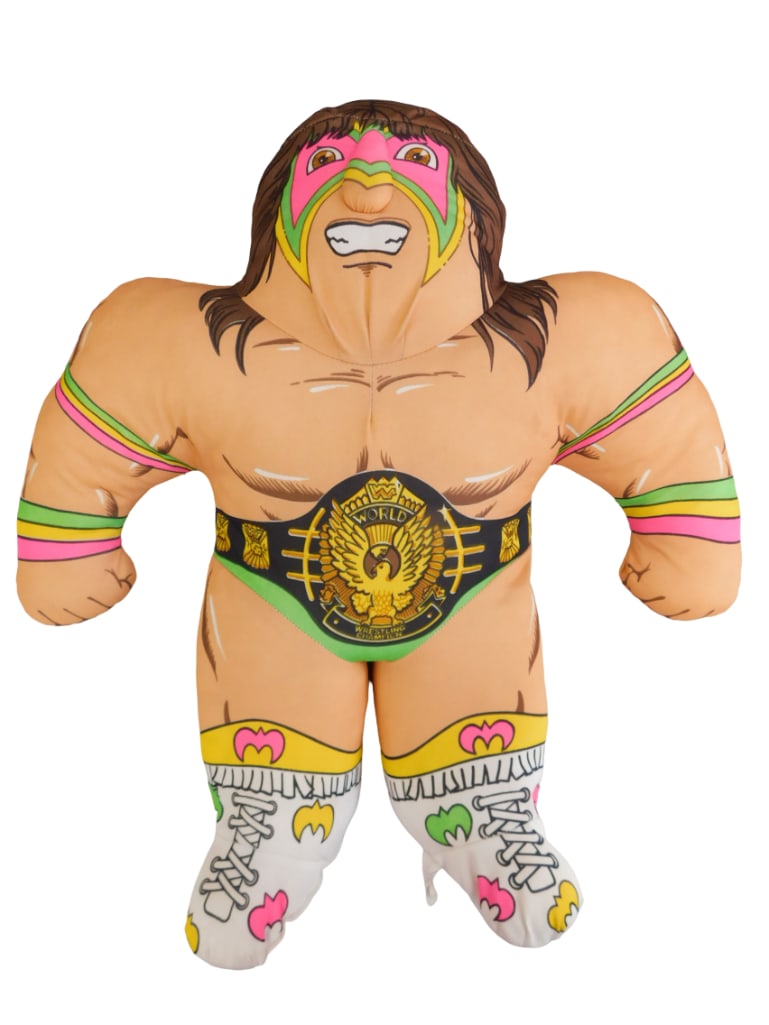 Vtg 1990 Tonka WWF Ultimate Warrior 22" Wrestling Buddies Plush: Vintage 1990 Tonka WWF / WWE Ultimate Warrior 22-23" Wrestling Buddies Plush. Clean, good vintage condition. All pictures are considered part of the description and should be examined carefu