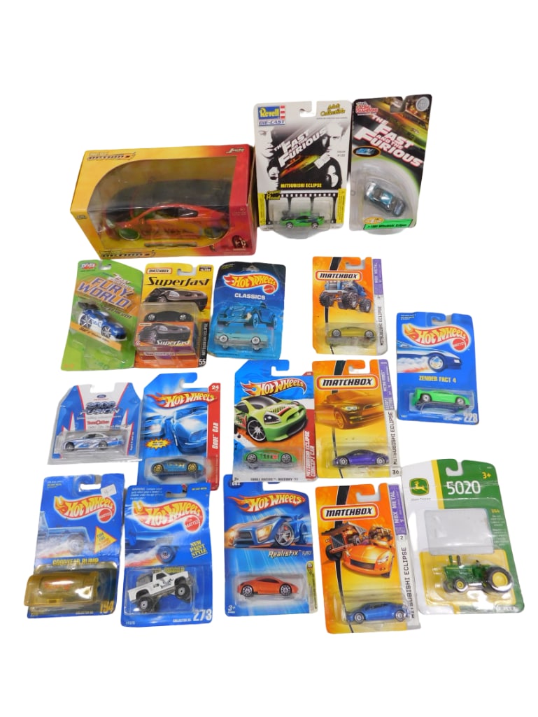 Toy Car Lot incl Matchbox, Sada, Fast & Furious, Hot Wheels, ERTL John Deere Tractor, etc (1 of 6)