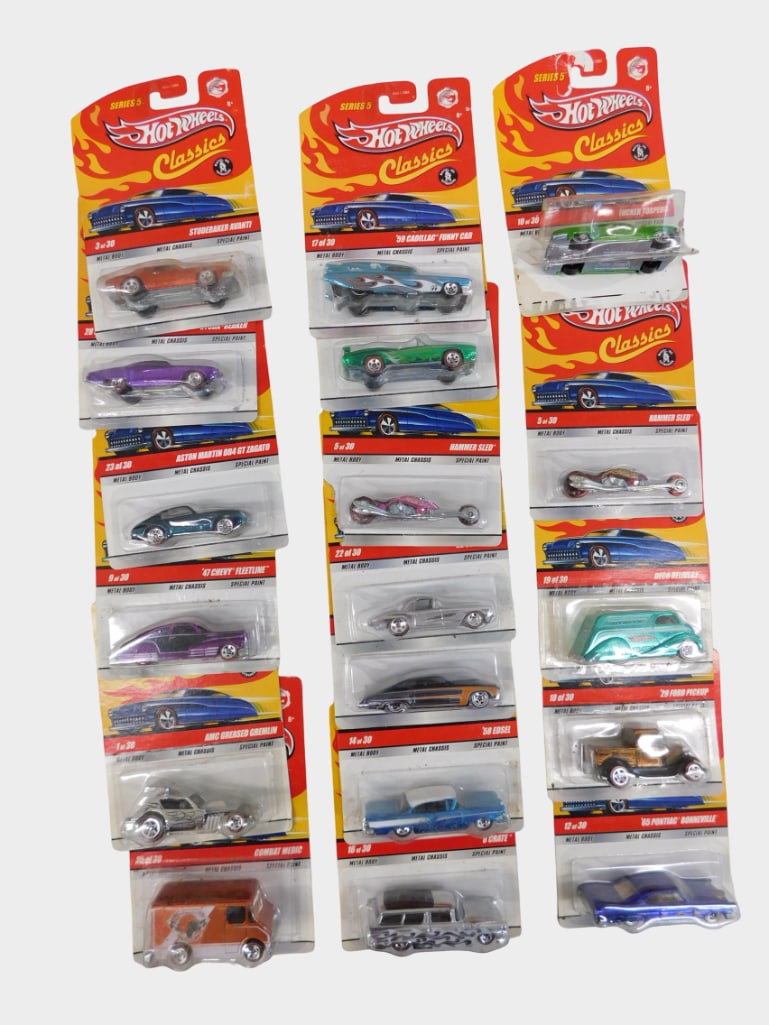 18 Hot Wheels Classics New in Package Die Cast Cars and Vehicles (1 of 5)