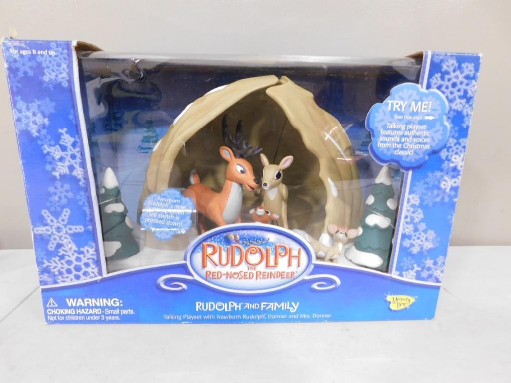 Rudolph & Family Talking Cave Playset Memory Lane with Box 2003 (1 of 8)