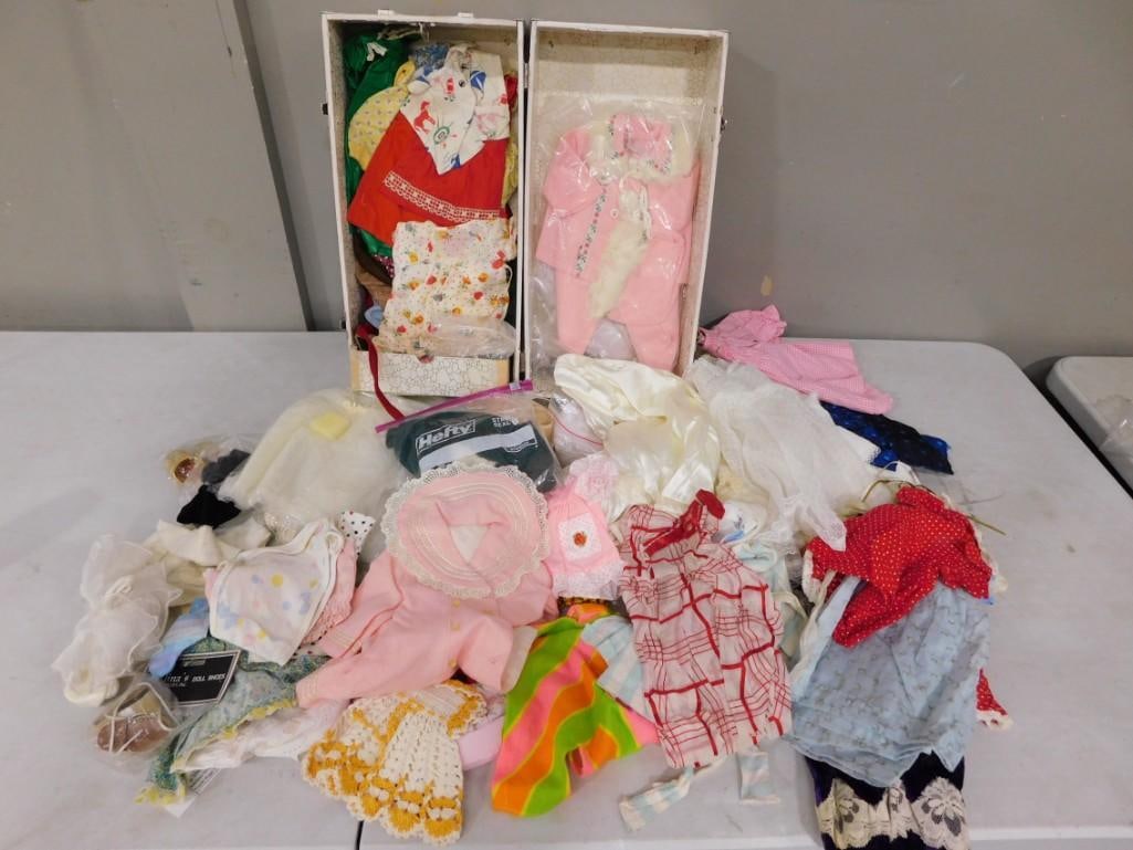 Vtg 1940s Doll Clothes, Various Sizes, Styles, Etc & Trunk Huge Lot (1 of 12)