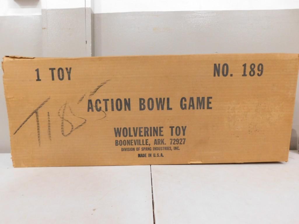 Vintage Action Bowl Game in Original Box by Wolverine Toy (1 of 7)