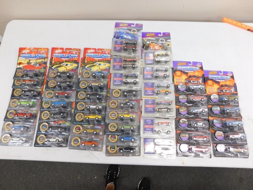 Johnny Lightning Muscle Cars Full Set, 1995 Dragsters NHRA, Johnny Lightning Indianapolis 500 Full S (1 of 6)