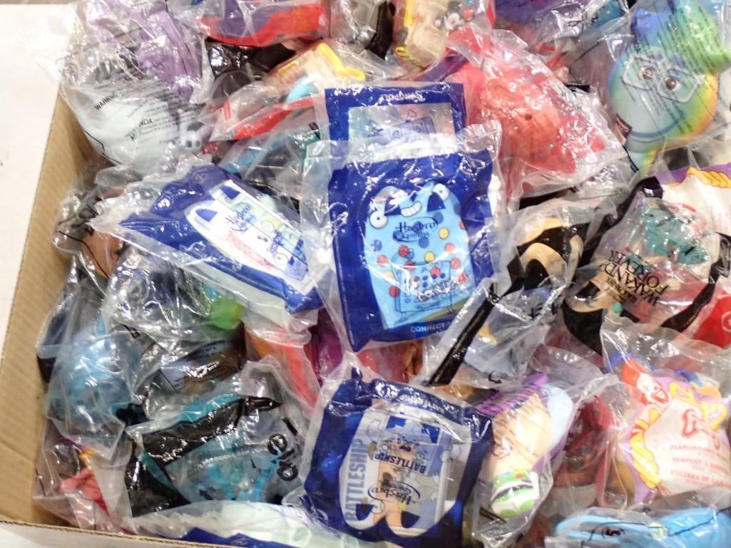 Over 100 McDonald's Happy Meal Toys New in Package: Over 100 McDonald's Happy Meal Toys New in Package All pictures are considered part of the description and should be examined carefully by bidders. Live Auctioneers is now offering Live Shipping t