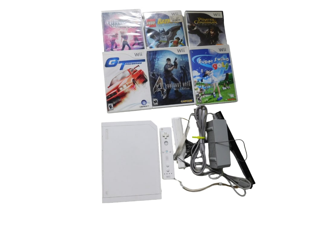 Nintendo Wii System with 2 Controllers, Video Games, Etc (1 of 4)