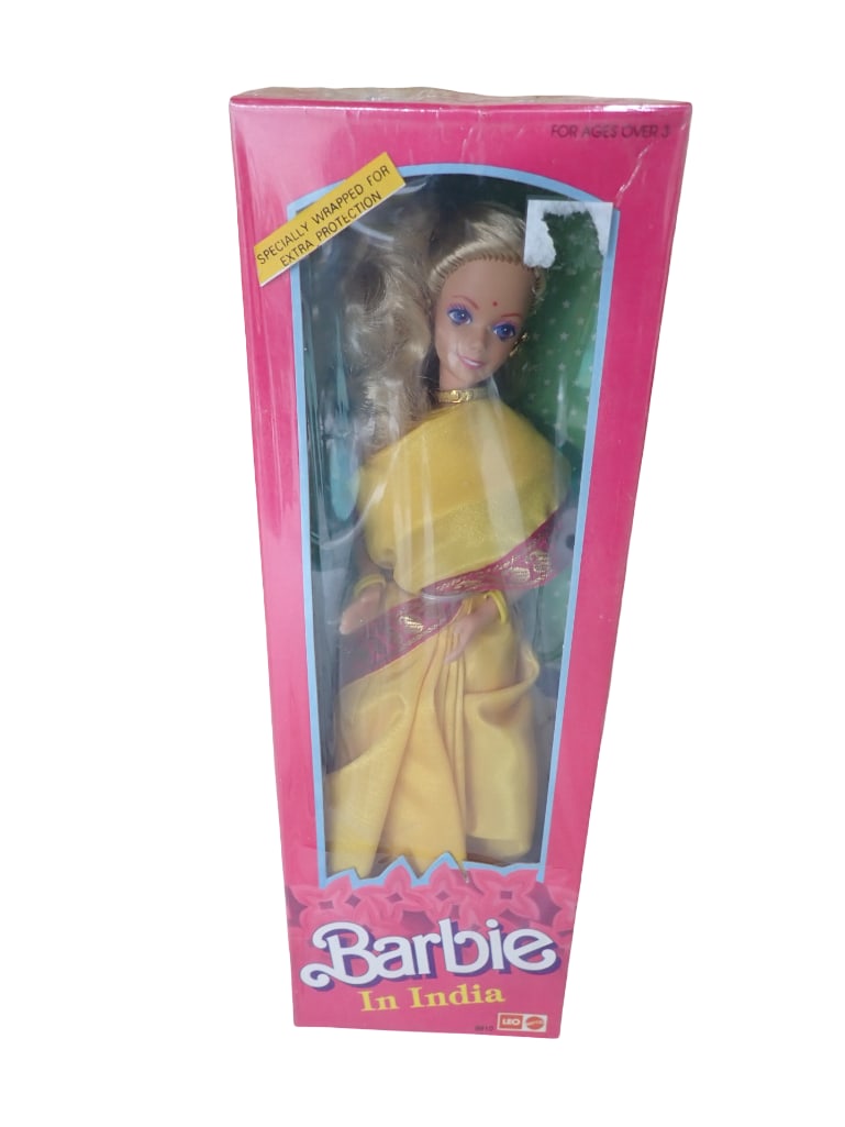 Barbie in India Doll with Blond Hair New in Box by Leo Mattel: Barbie in India Doll with Blond Hair New in Box by Leo Mattel 1990s All pictures are considered part of the description and should be examined carefully by bidders. Live Auctioneers is now offering