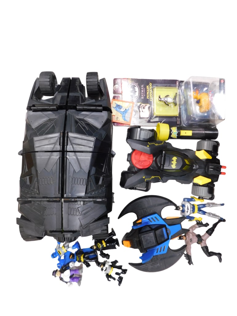 Batman Toys Lot incl Action Figures, Armored Batmobile, The Dark Knight Battle Stations Batmobile (1 of 5)