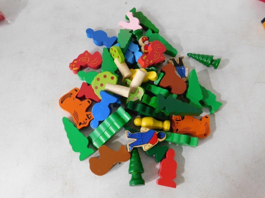 Lot of Small Toys incl Animal Upon Animal Game Pieces, Etc: Lot of Small Toys incl Animal Upon Animal Game Pieces, Etc All pictures are considered part of the description and should be examined carefully by bidders. Live Auctioneers is now offering Live Shippi